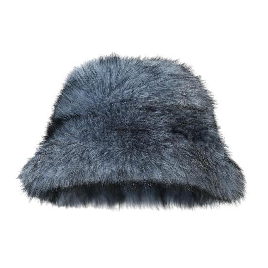 Зимняя шапка-ведро однотонная утолщенная мягкая плюшевая теплая