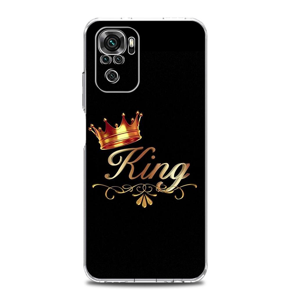 Парный стиль Король Королева Корона Чехол для телефона Для Xiaomi Redmi Note 15 14 13 12 4G 10 11 Pro Plus 5G 14C 13C 12C 10C Чехол