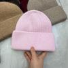 Hat Women's Autumn and Winter Wool Hat Casual Warm Versatile ins Knitted Hat Solid Color Light Board Cold Hat Men's Trend