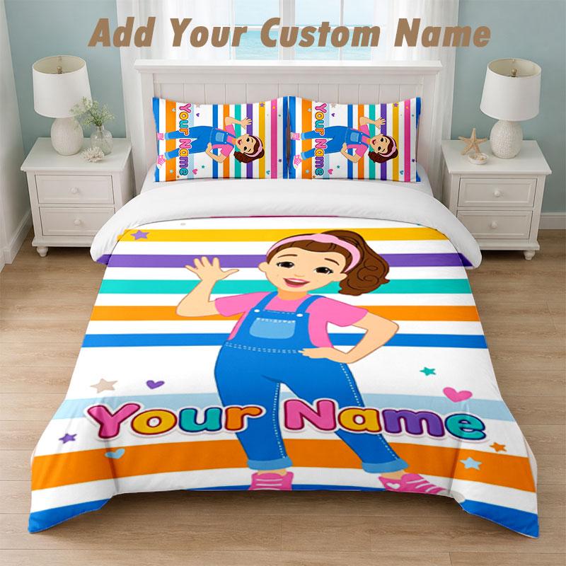 Bedding Set 1 Duvet Cover 2 Pillowcases ms rachel Print Soft Bed Linen Bedroom Decor