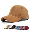 Solid Color Corduroy Ins Baseball Cap Korean Version Versatile Face Enhancing Small Curved Eave Street Duckbill Cap