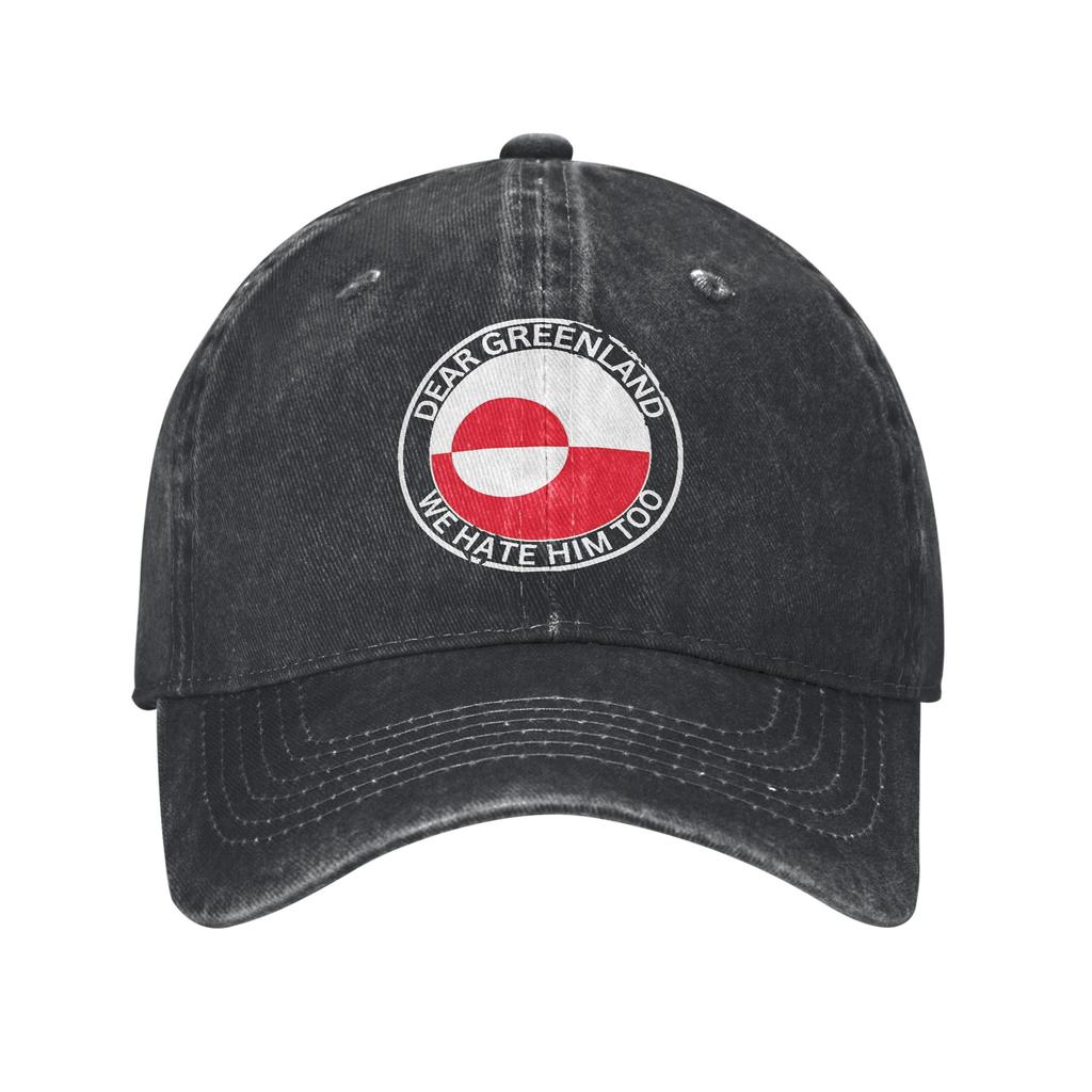 Baseball Cap Denmark Dear Greenland we hate him too Summer y2k Cool Trucker Hat Hippie High Quality Baseball Caps