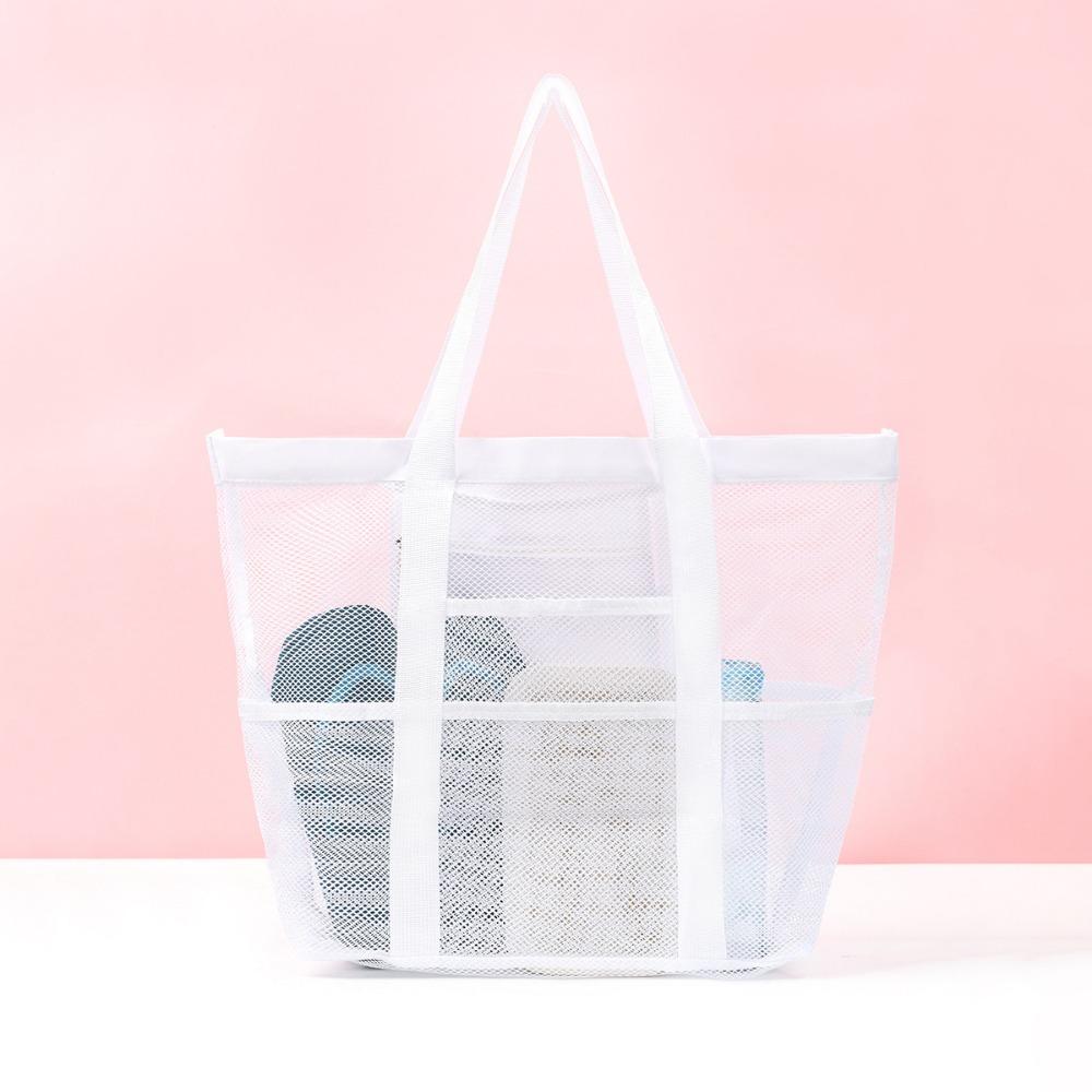 Пляжная сумка большой вместимости, сетка для игрушек, сумка для плавания, многофункциональная дорожная наплечная пляжная сумка, сумка для хранения купальника
