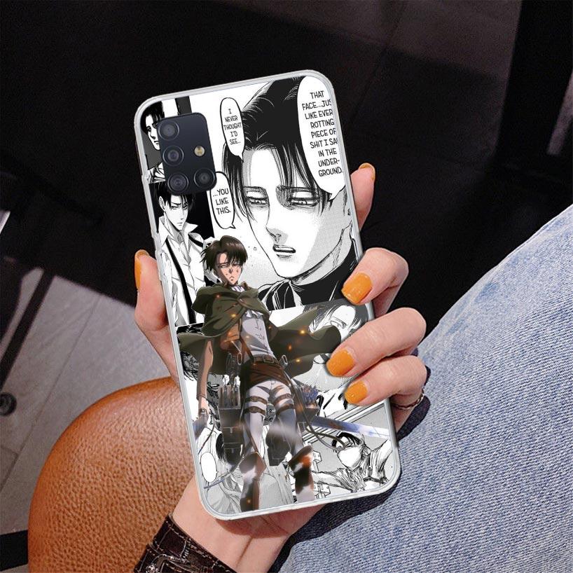 Attack Anime Phone Case For Samsung Galaxy A52 A32 A22 A12 A51 A31 A50S A30S A20S A10S Note 20 Ultra 10 Plus S10 A72 A71 Galaxy