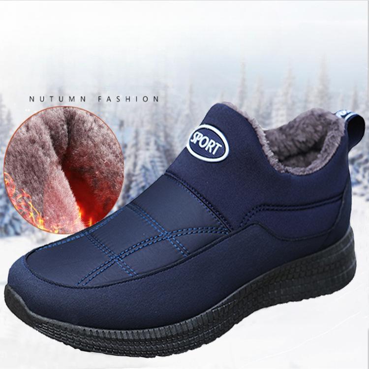 Зимняя повседневная обувь. Утепленные мужские зимние ботинки на флисовой подкладке. Мужская утепленная обувь на хлопковой подкладке.