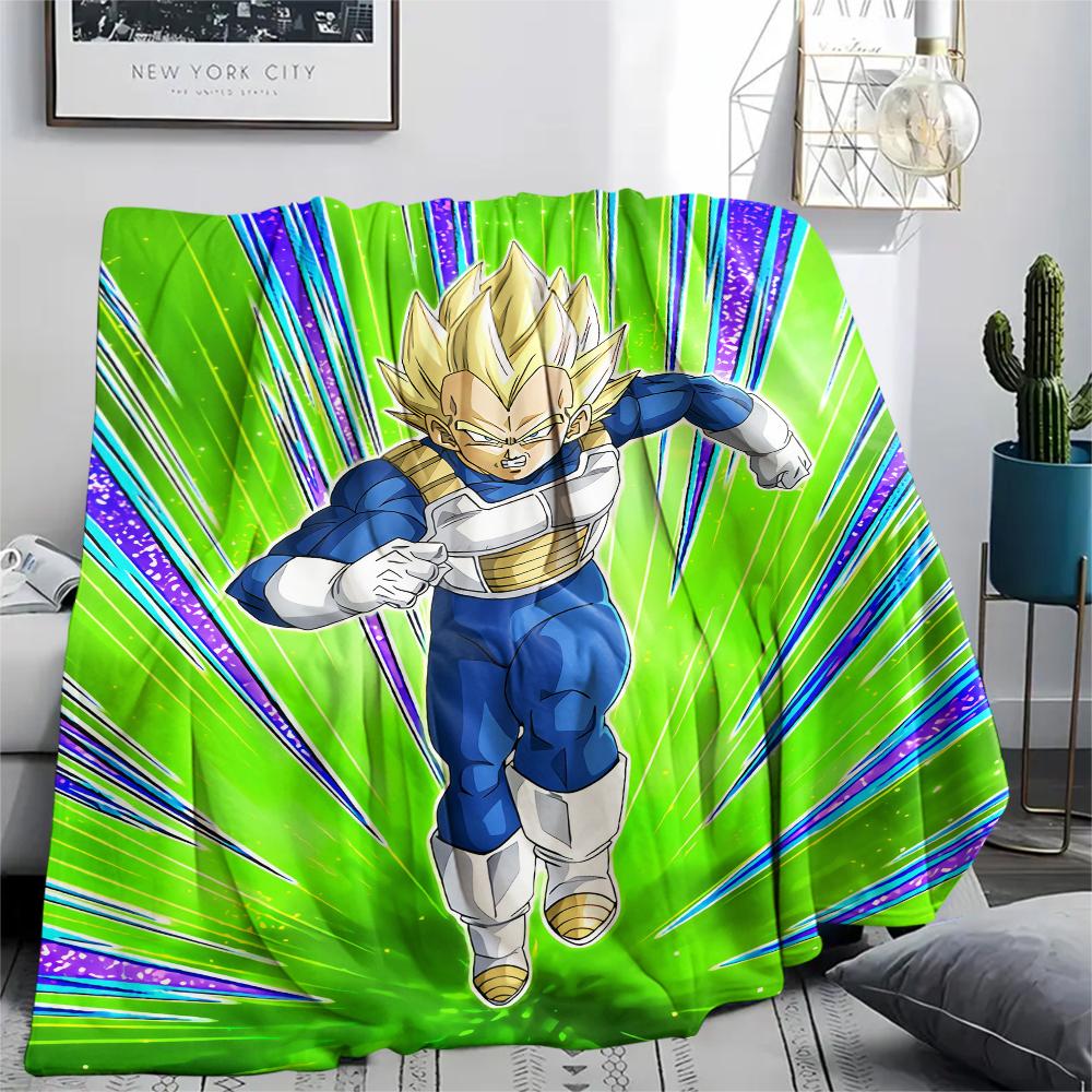 Dragon Ball Characters pattern Flannel Blanket, High quality Comfortable for All Seasons, Home Decor, Warmth and Comfort, Perfect for Gifts.