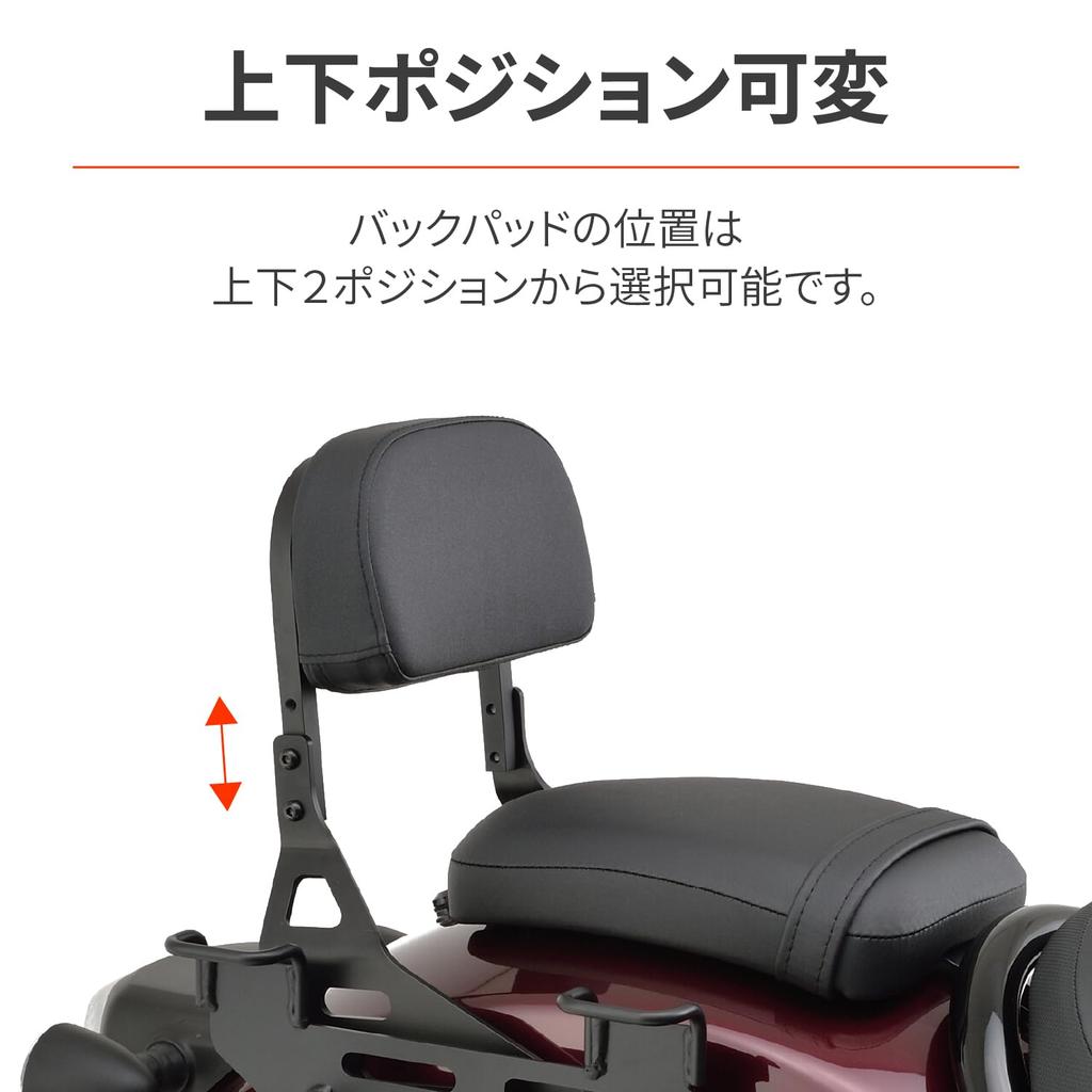 Daytona Rebel Складная спинка для водителя и пассажира 17798 1100/DCT/T (2021-2023 гг.) Спинка, и Совместимый,