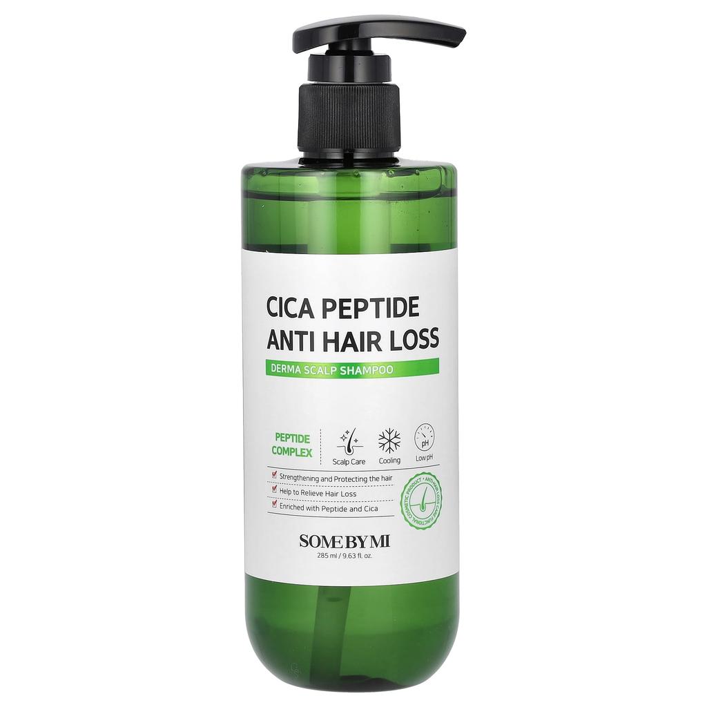 SOME BY MI Cica Peptide Anti-Hair Loss, Derma Scalp Shampoo, 285ml (9.63fl Oz)