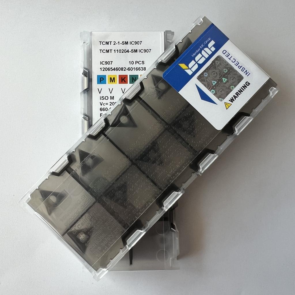 ISCAR / TCMT110204-SM IC907 / Industrial indexable carbide inserts 10 Pcs