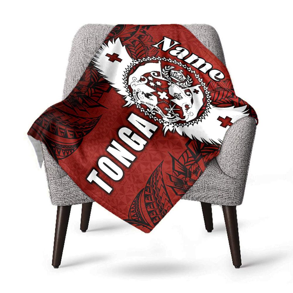 Custom Name Tonga Polynesian Tattoo Design Home Customize Your Name Blankets Comfortable Soft Lightweight Allseason Multipurpose Blanket For Picnics