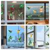 Бесклеевая оконная пленка Статическое прилипание Наклейка Декорация Защита от столкновений Наклейки на стекло Предотвращение столкновений с птицами ПВХ Цветная