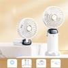Handheld Digital Display Small Fan Small Foldable Office Desktop Can Be Used for Outdoor Neck Hangers