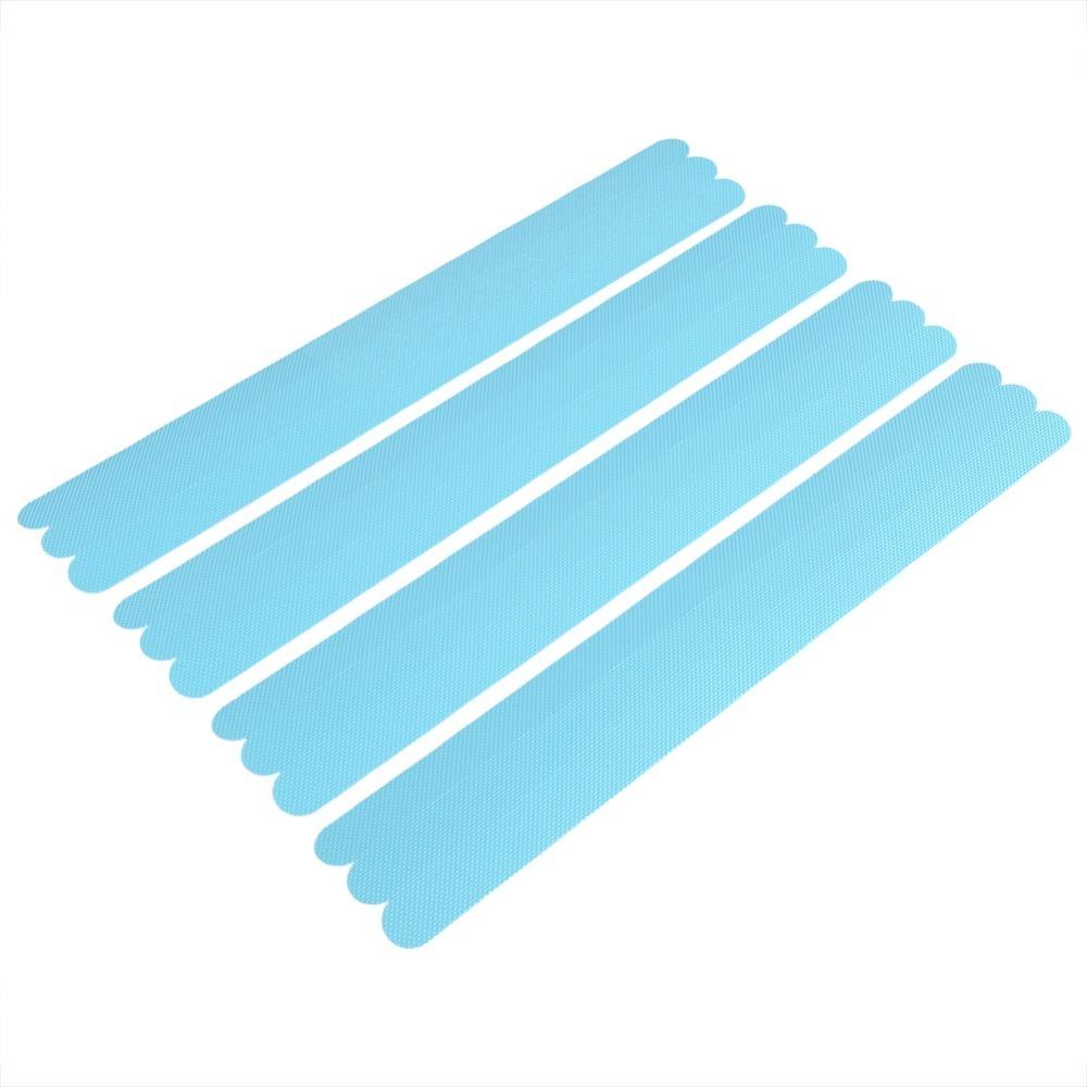 12 PCS PEVA Safety Strip Black Blue Shower Sticker Non-Slip Skid Strip Home Supply
