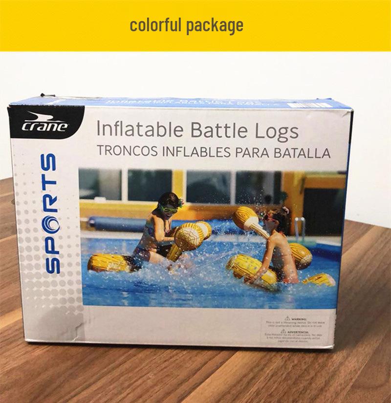 Inflatable Water Stick Game - Floating Raft Competition