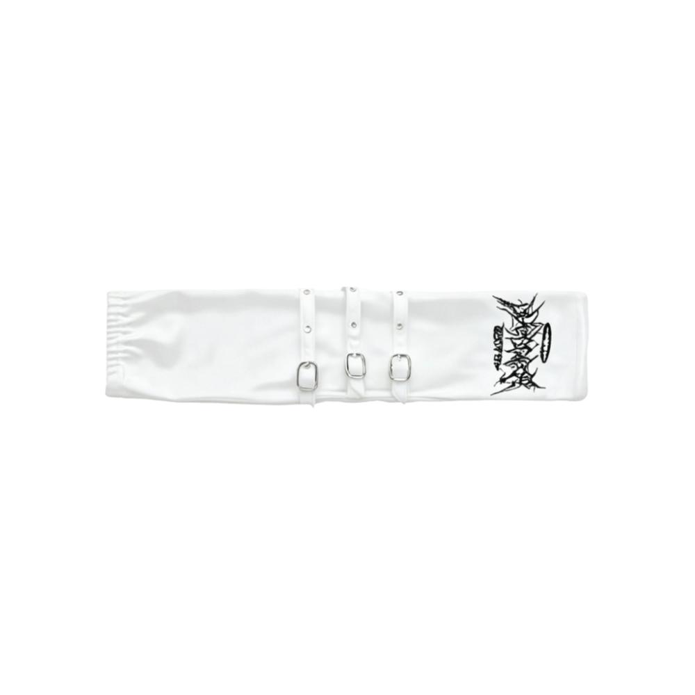Embroidered Design Half Finger Arm Warmers Polyester Sun Protection Gloves Dance