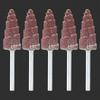 Versatile 5Pcs Cone Shape Abrasive Sandpaper Deburring Sanding Polishing Flap Wheel Grinding Head for Deep Hole Polish