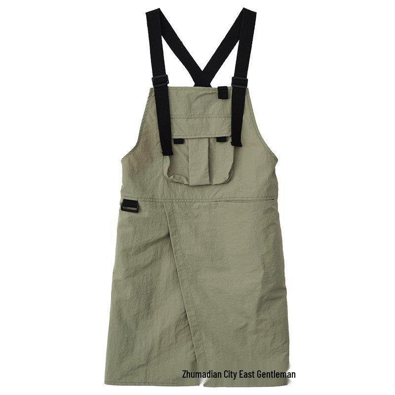 Korean Fashion Apron for Women and Men: Ideal for Baristas, Bubble Tea Shops, Barber Shops, Nail Salons, and Restaurants
