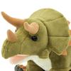 COLORATA Triceratops Plush Toy Gentle Stuffed Dinosaur Toy Gift Present Read 2 Christmas Christmas Present (M Size/Sitting Series) Touch/Realistic