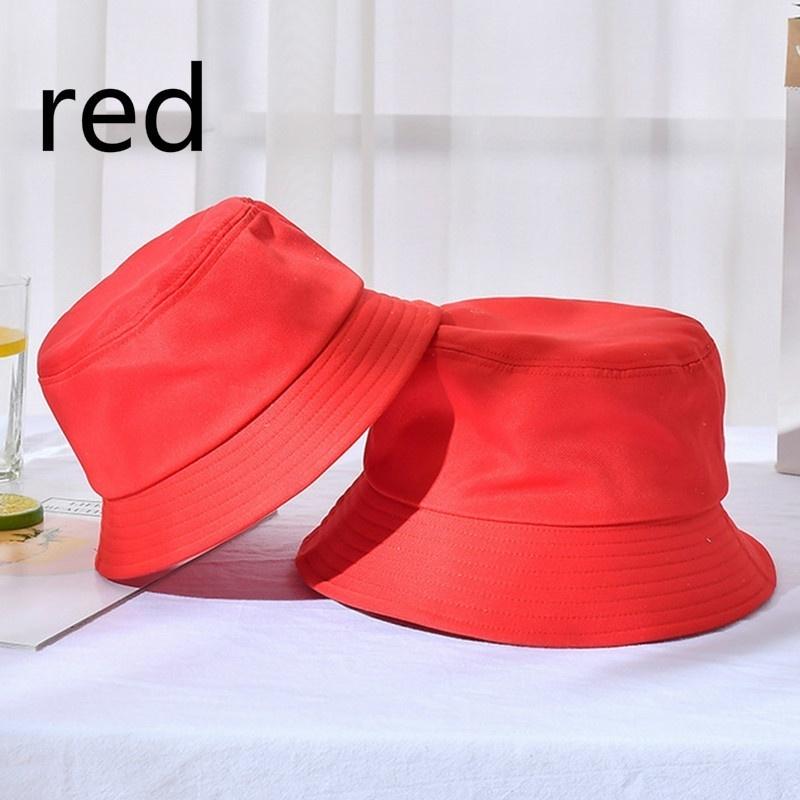 Summer Fashion Unisex Flat Top Sun Hat Cotton Fisherman Hat Outdoor Soft Top Accessories Sun Hat