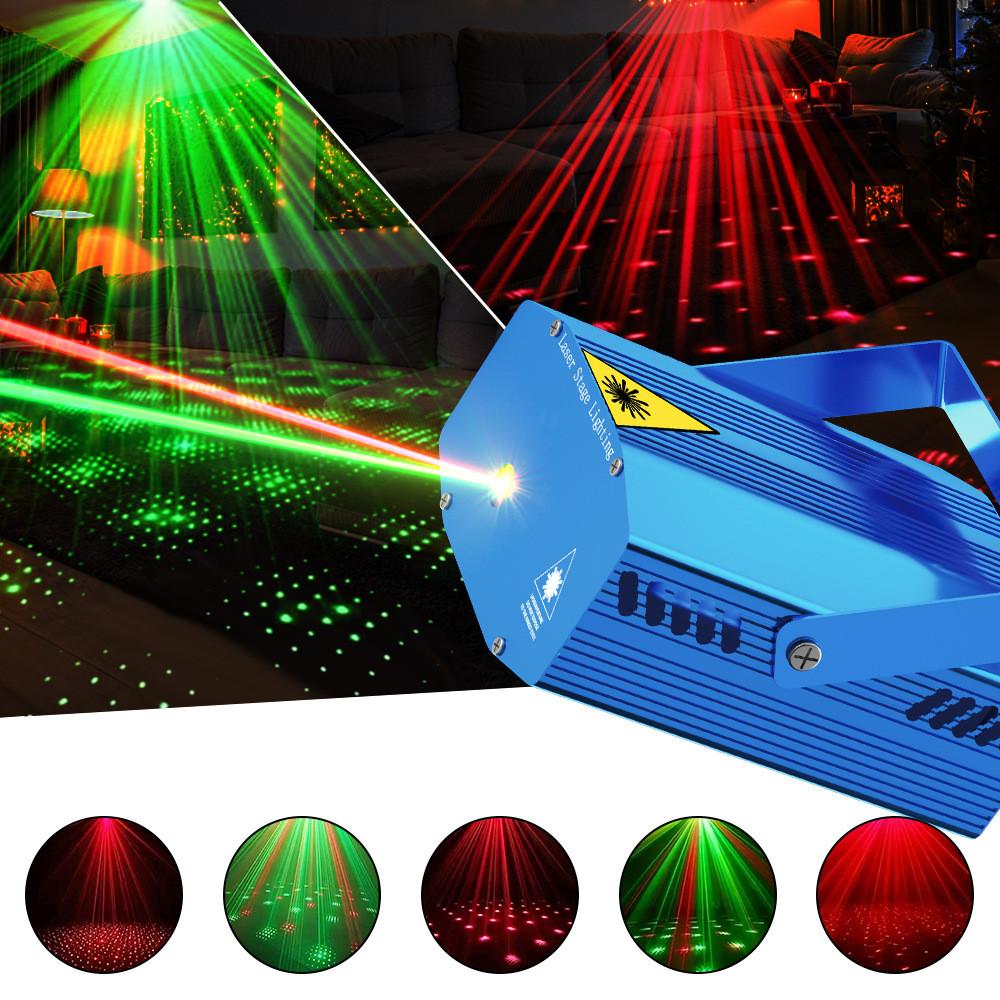 Portable Laser Stage Light With Colors For Indoor Parties And Festive Decor