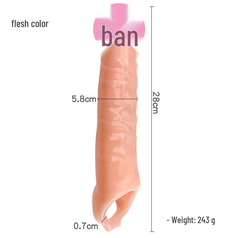 Armor Man Хрустальный зуб волка Рукав для удлинения пениса для пар