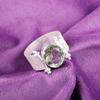 Natural Green Amethyst Gemstone 925 Sterling Silver Jewelry Handmade Women Ring RR-22-12