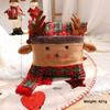Decor Scene Christmas With Santa Snowman Reindeer Hug Pillow For Festive Gift