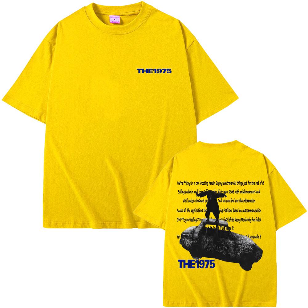 Alternative Rock Band The 1975 Being Funny in A Foreign Language T-shirt Fashion Casual Oversized Short Sleeve T Shirt