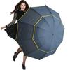 Extra Oversize Large Compact  Umbrella Double Canopy Vented Windproof Waterproof Stick Umbrellas