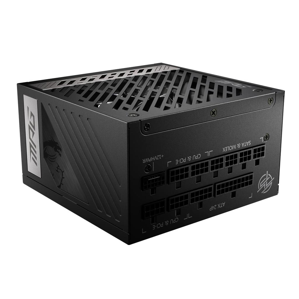 MSI MPG A1000G PCIE5 1000W ATX3.0/PCIe 5.0 Native 80PLUS GOLD PC Power Supply Unit PS1232