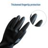 Triangle Thickened Non-Slip Industrial Latex Gloves - Durable Black and Red Rubber for Dishwashing and Cleaning.