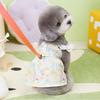 Reusable Pet Painted Flower Dress Soft Summer Dog Dress Lovely Dog Princess Dress  Spring