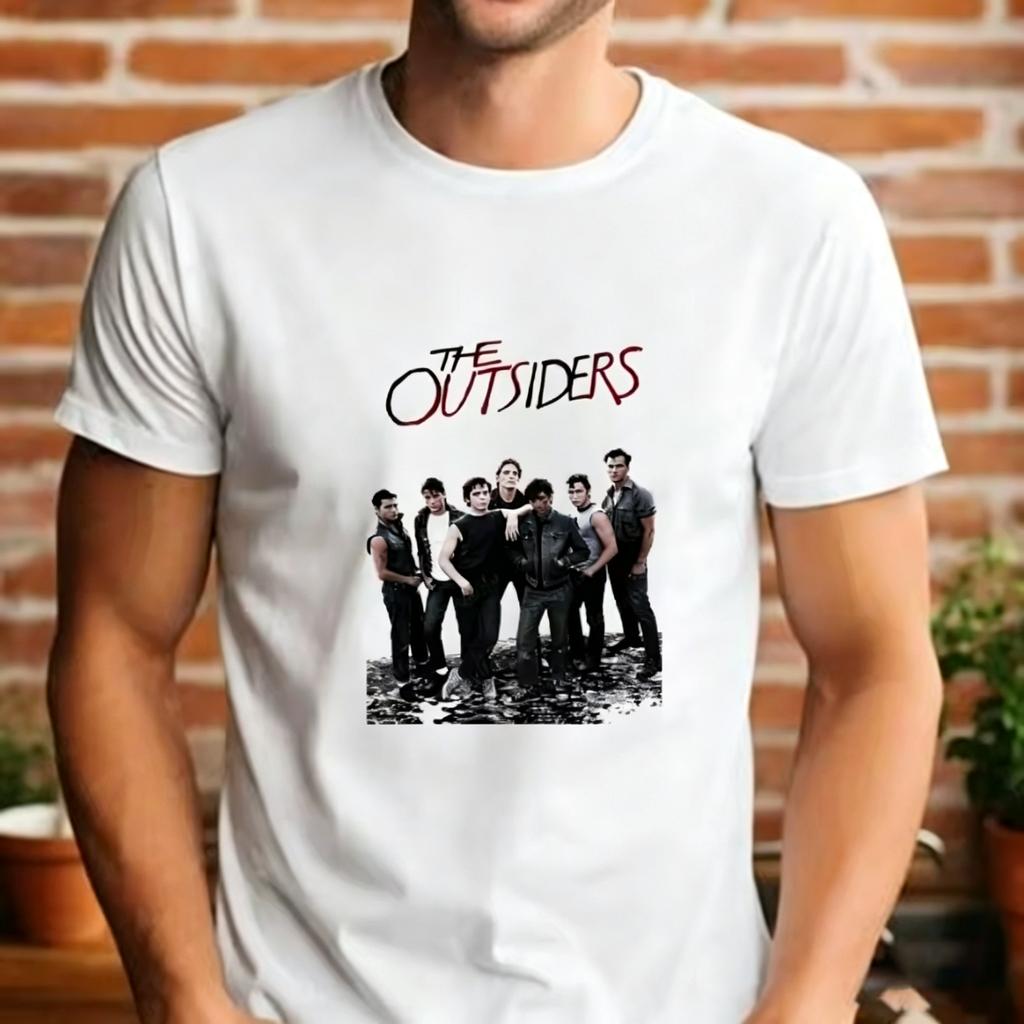 The Outsiders Movie Character Portrait Women T‑Shirt Retro 80s Film Graphic Tee Casual Streetwear Short Sleeve Top