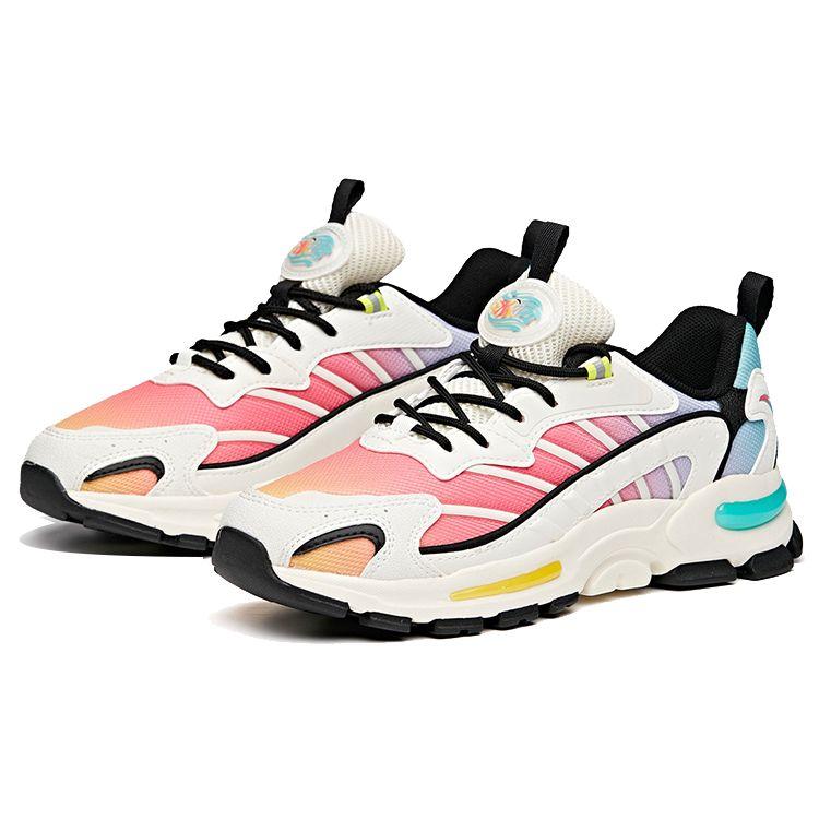 Anta Life Series Millennium Glacier Non-Slip Wear-Resistant Low-Top Sports Casual Shoes Women Sneakers White Black Green 122028899-1