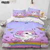 Unicorn Cute Cartoon Comforter Bedding Set,Duvet Cover Bed Set Quilt Cover Pillowcase,Queen Bedding Set