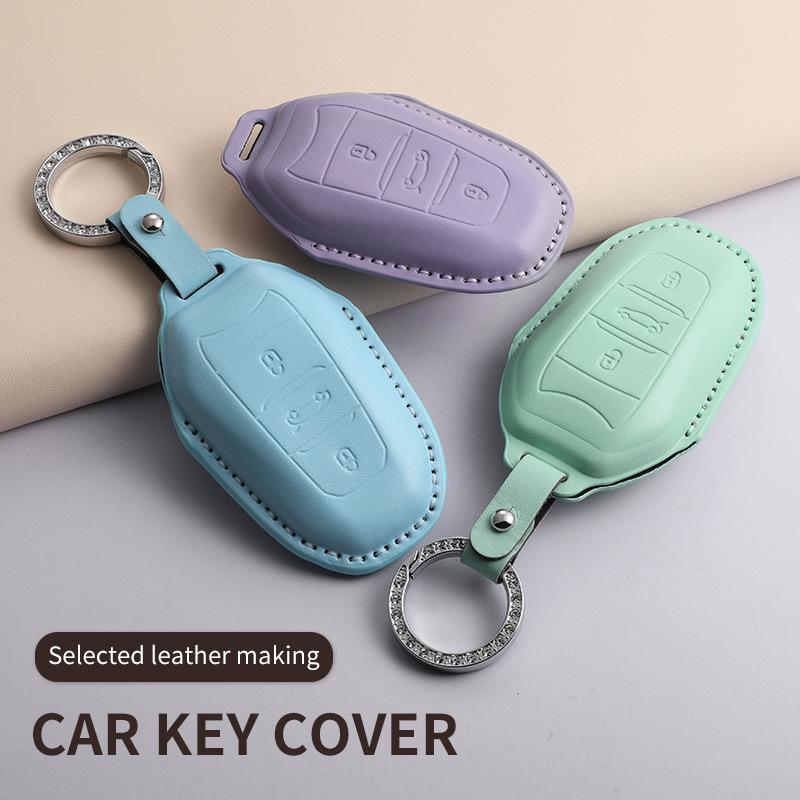 Peugeot Key Cover for 408X, 2008/4008/5008, Purple Textured for 508Lphev/408.
