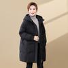 Xuezhongfei 2025 Women's Mid-Length Loose Down Jacket