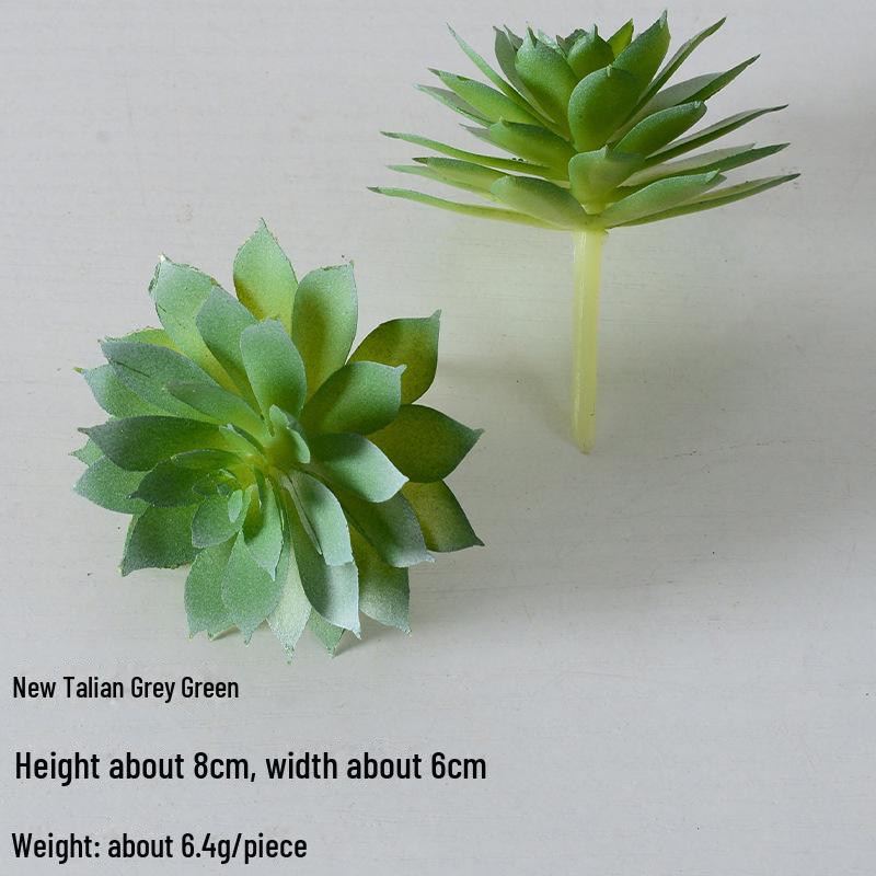 Mini Flocking Artificial Succulent Bonsai for DIY Wall Decor