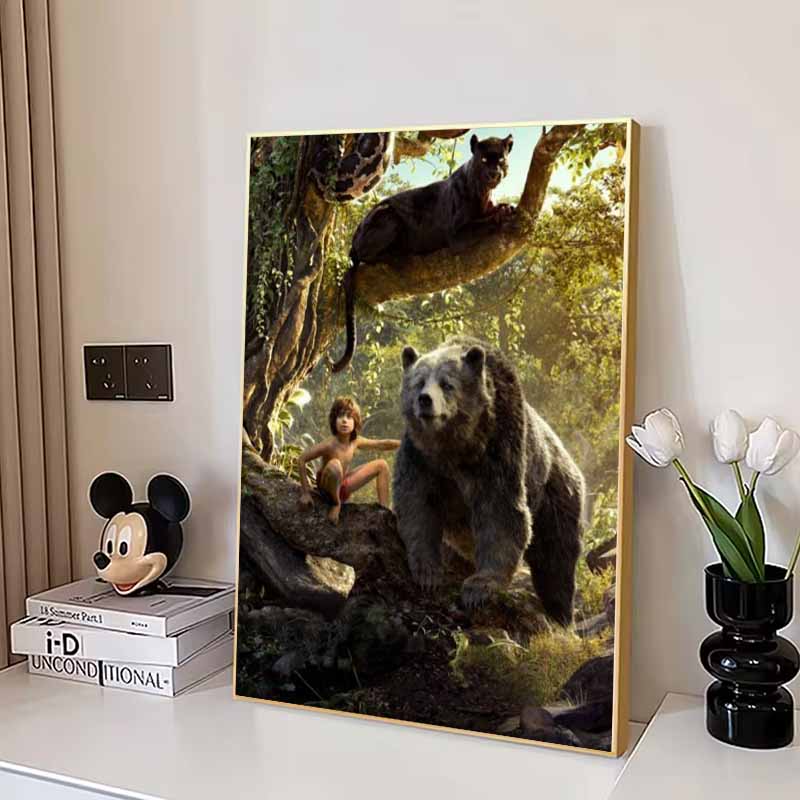Disney 5D DIY Diamond Painting Enchanted Forest and Friends Illustration Cartoon Full Diamond Mosaic Art Wall Decoration Set