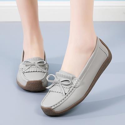 Женские мокасины для вождения, удобные туфли на плоской подошве, повседневные туфли без застежек, желтые, большого размера, для ходьбы, большие размеры