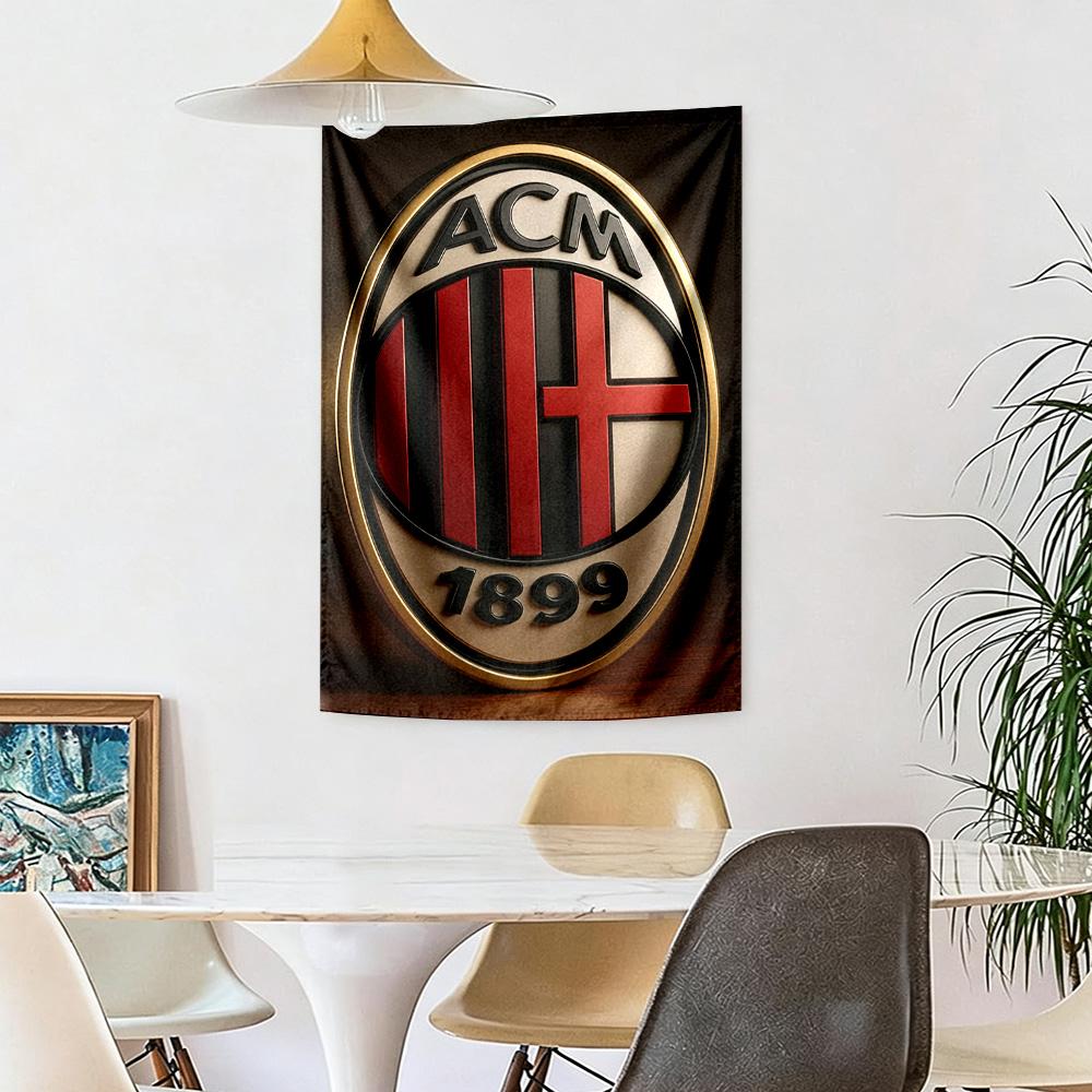 Ac Milan Wall Decor Tapestry Art For Pet Memorial Birthdaywedding Party Backdrop Family Gift