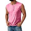Men's Summer Solid Color Pocket Sports Buttons Vest Men's Sports Casual Vest