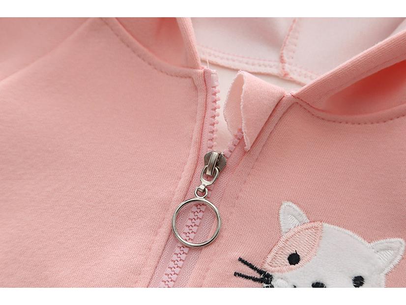 Spring 2025 Fashion: Girls' Sporty Two-Piece Sweatshirt Set