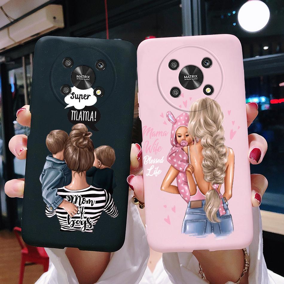 Case For Honor Magic 4 LITE X30 X9 5G Back Cover Super Mom Baby Fashion Girls Soft Phone Case Silicone Funda For Honor X30 Capa