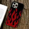 Огненный чехол для iPhone 17,16,15,14,13,12,11 Plus,Pro Max,XS,Цветная посеребренная внутренняя крышка