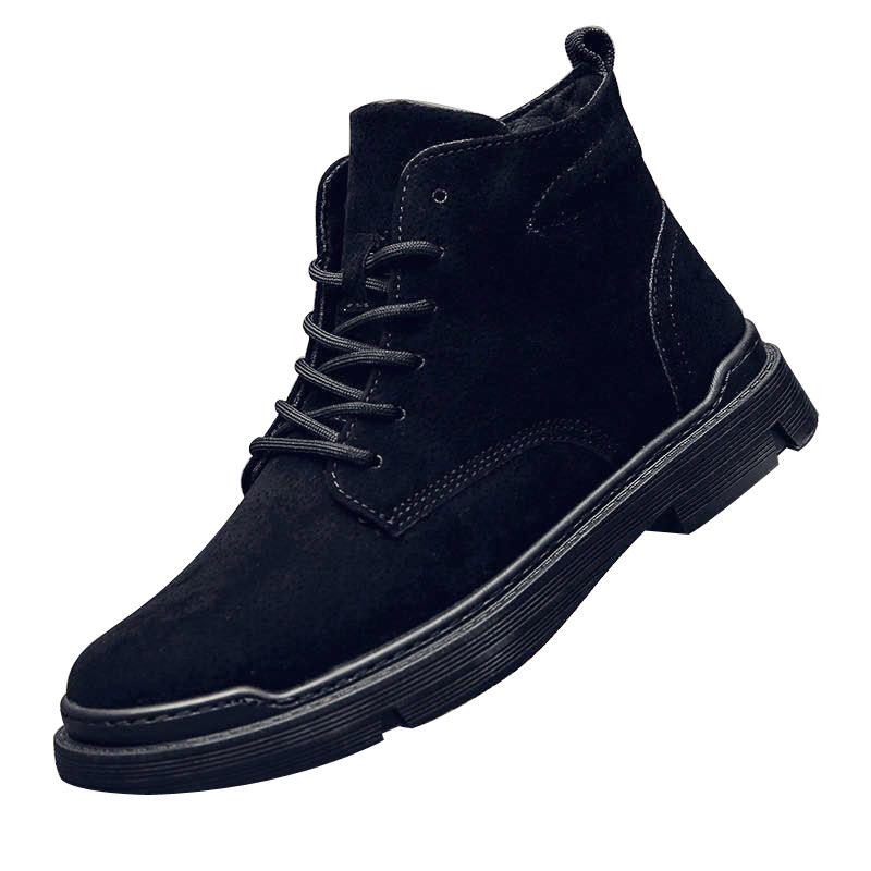 Fashion Men's High Top Work Shoes Fashion Boots Men's Casual Tooling Shoes Zapatos De Hombre Platform Boots Men Black Shoes for Men