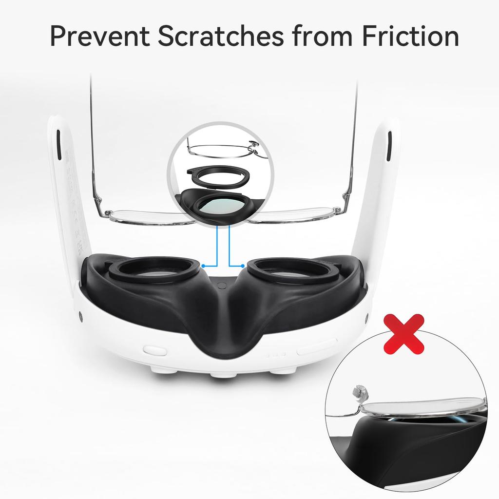 Комплект защиты линз, совместимый с AMVR Quest, защита линз от царапин, защита линз VR, защита очков для близорукости, защита от царапин и грязи 3,