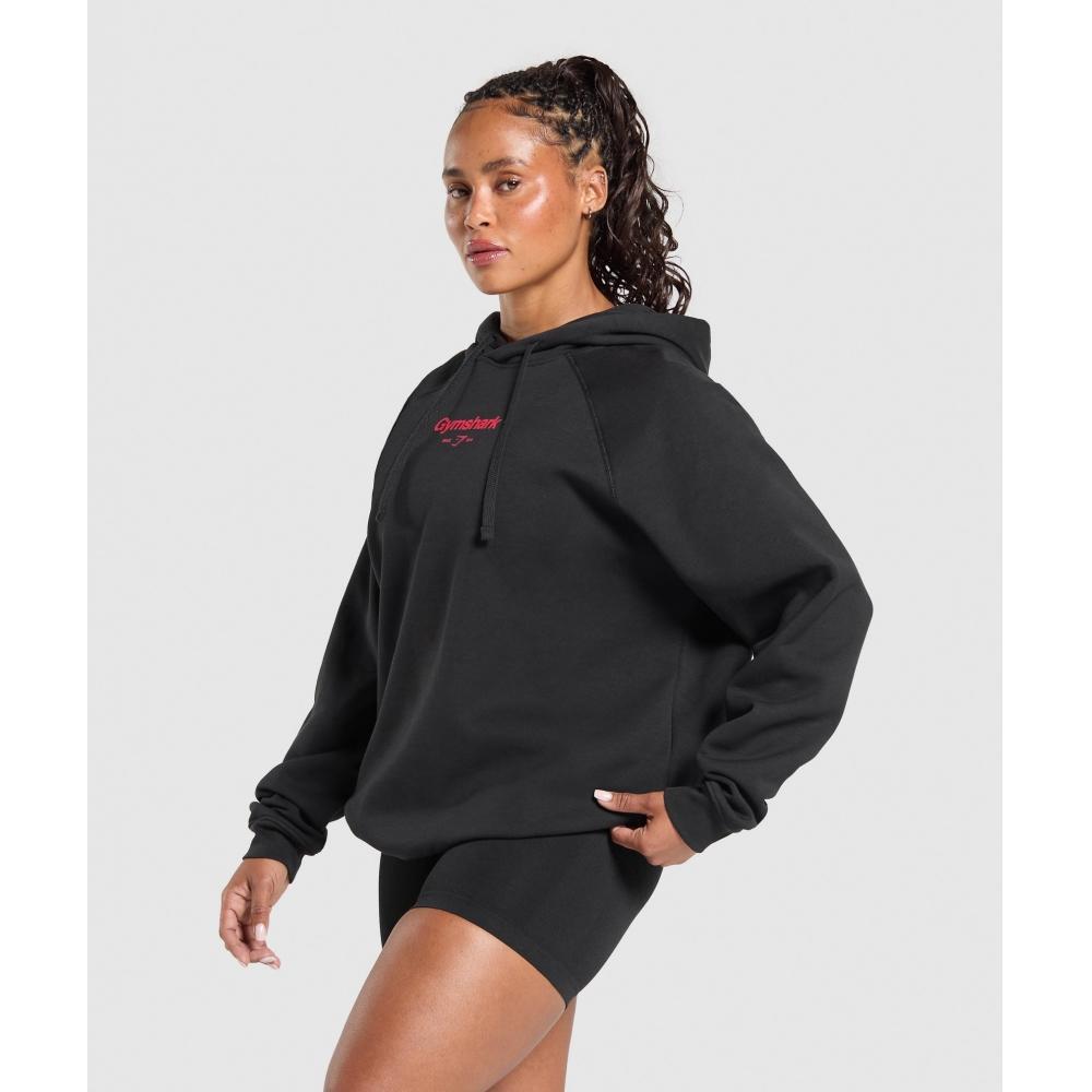 Gymshark Толстовка с капюшоном Bigger Quads Than Your Ex Brushed Black B2b3n Bb2j