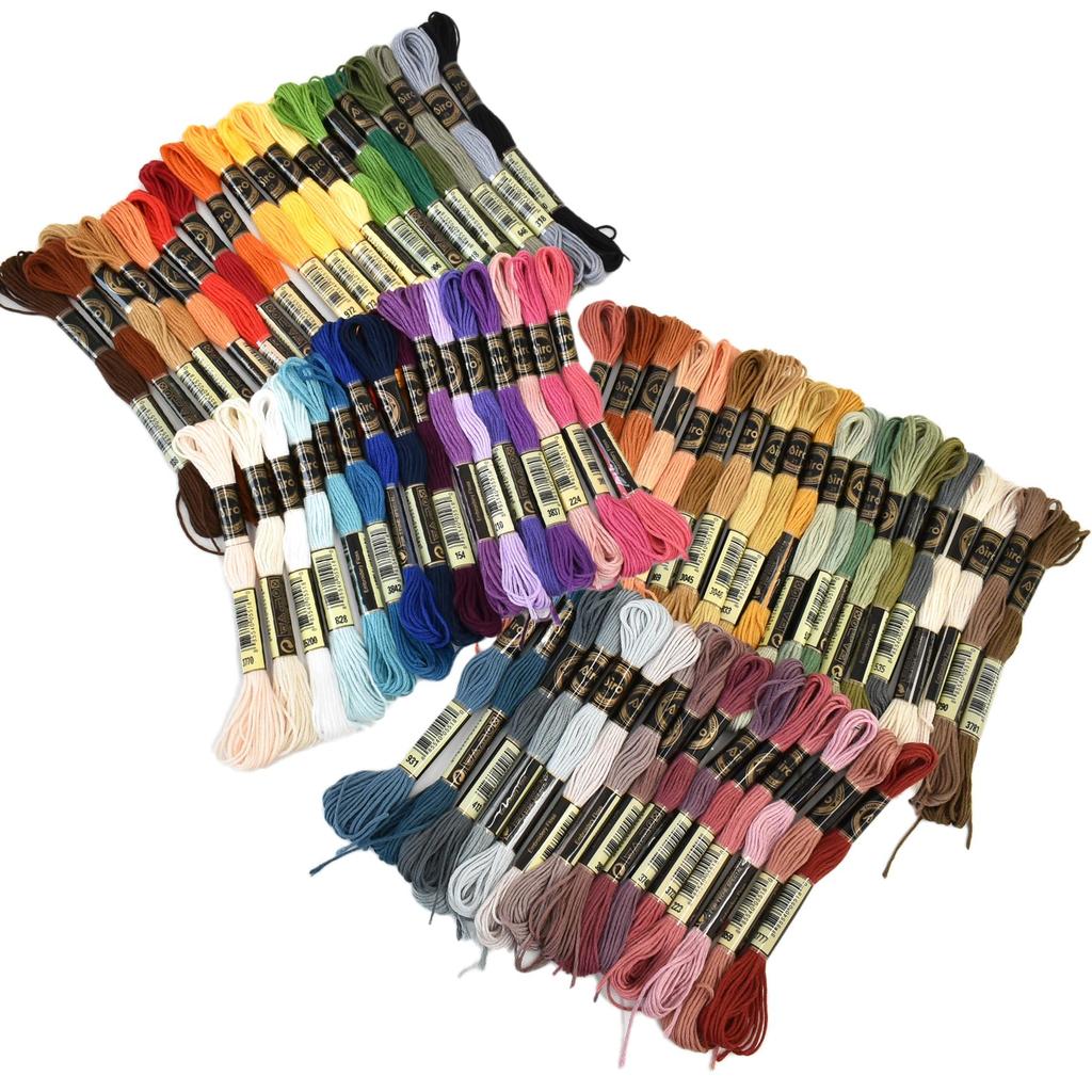 MYmama Набор матовых ниток для вышивания, для рукоделия крестиком, купить, (Обычный + Цвета, Набор)