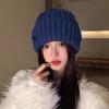 Cold-proof Bow Knitted Hat Korean Style Bow Winter Hat Warm Pullover Hat  Autumn